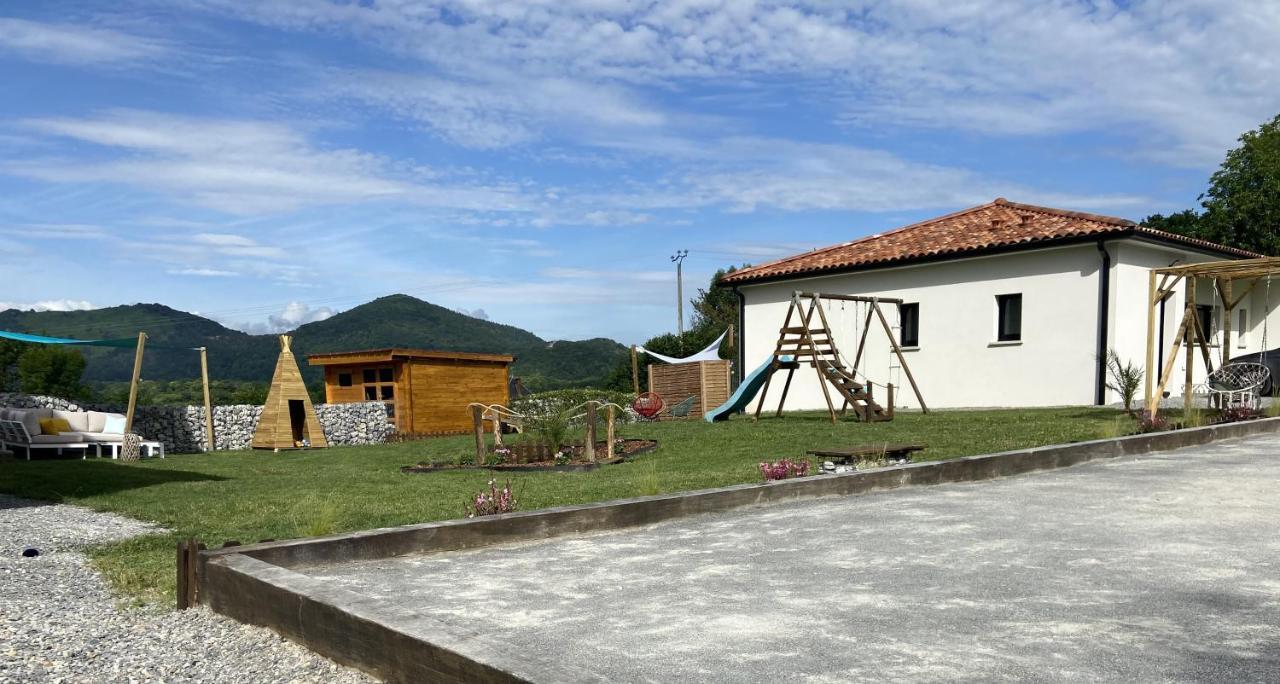 Villa Jacuzzi, Terrain De Petanque Et Aire De Jeux Vue Sur Les Pyrenees Seilhan Kültér fotó
